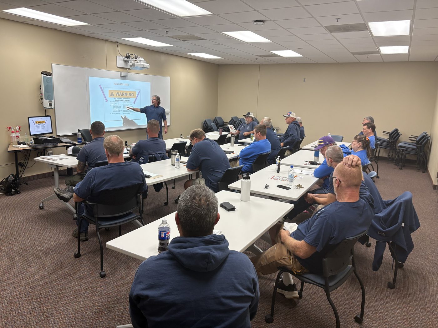 Electrical safety training session